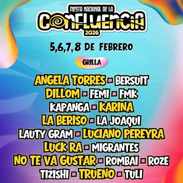 Flyer de Fiesta Nacional de la Confluencia