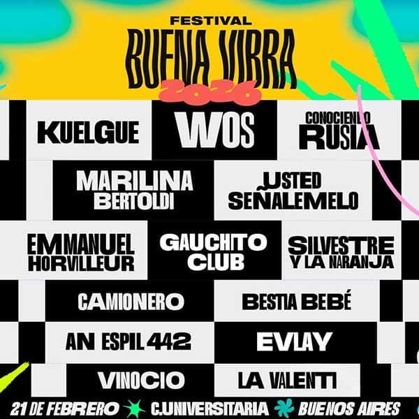 Flyer de Festival Buena Vibra