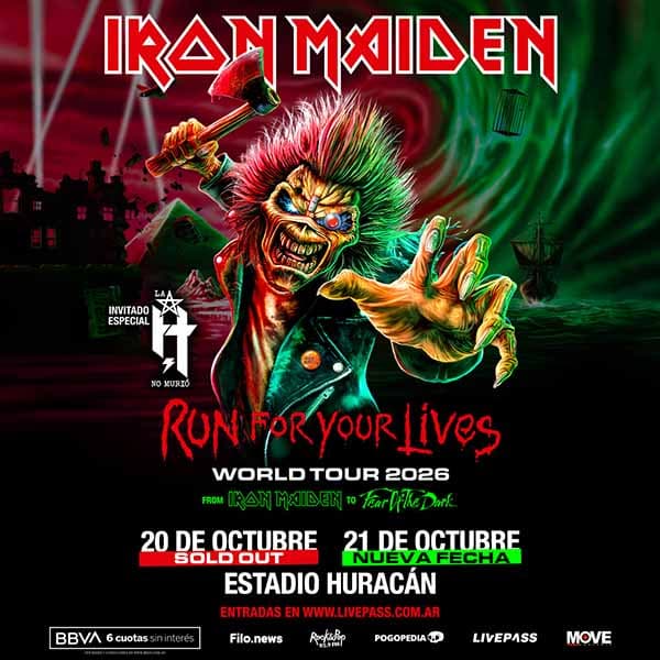 Flyer de Iron Maiden