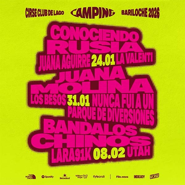 Flyer de Festival Camping Bariloche