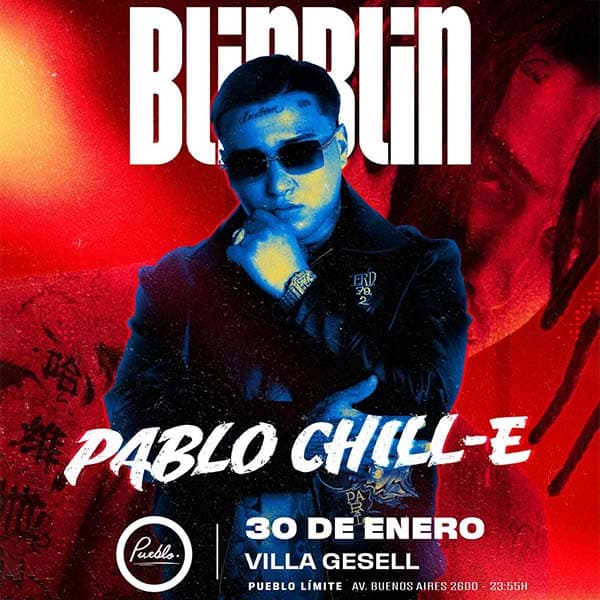 Flyer de Pablo Chill-E