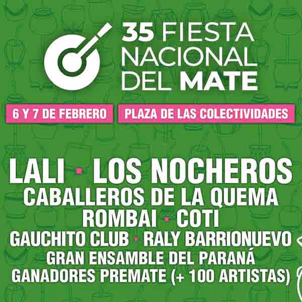 Flyer de Fiesta Nacional del Mate