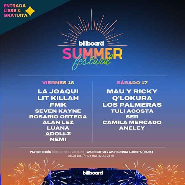 Flyer de Billboard Summer Festival