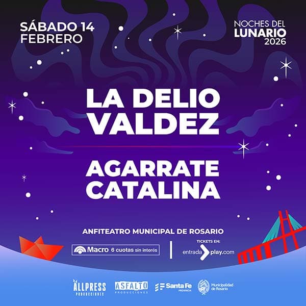 Flyer de La Delio Valdez, Agarrate Catalina