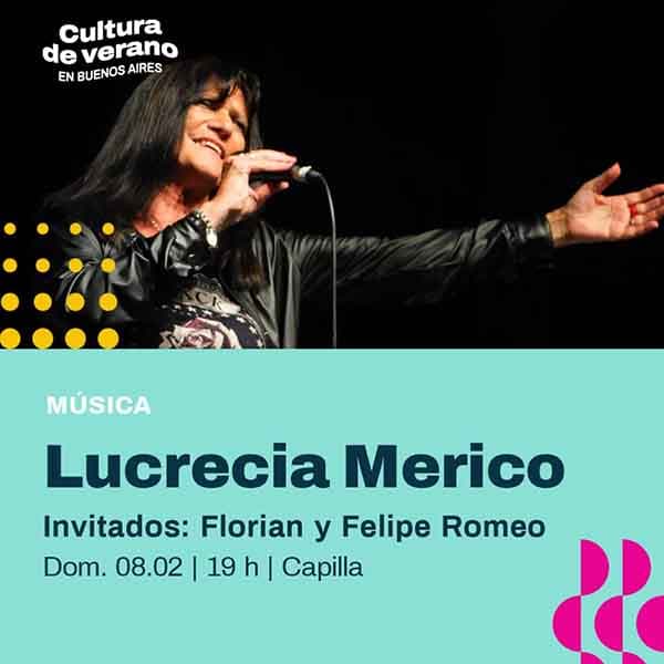 Flyer de Lucrecia Merico