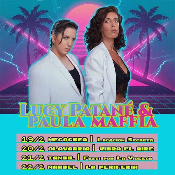 Flyer de Lucy Patané, Paula Maffía