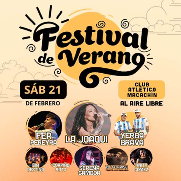 Flyer de Festival de Verano