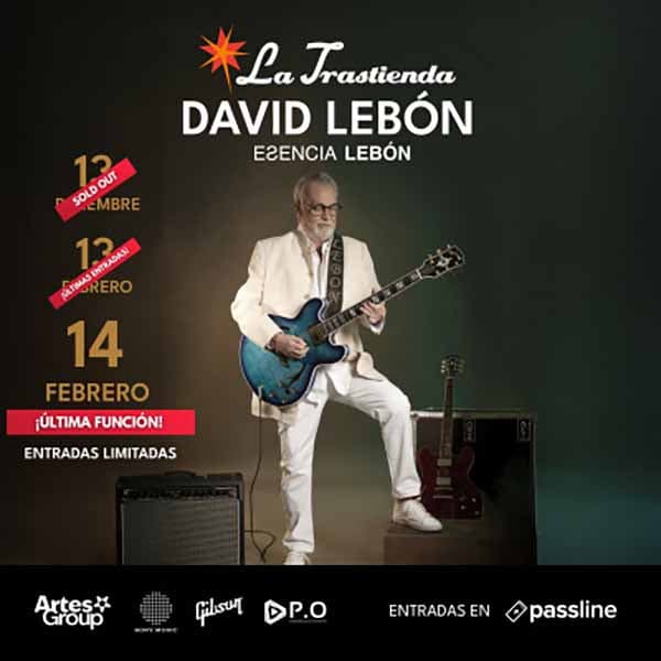 Flyer de David Lebón