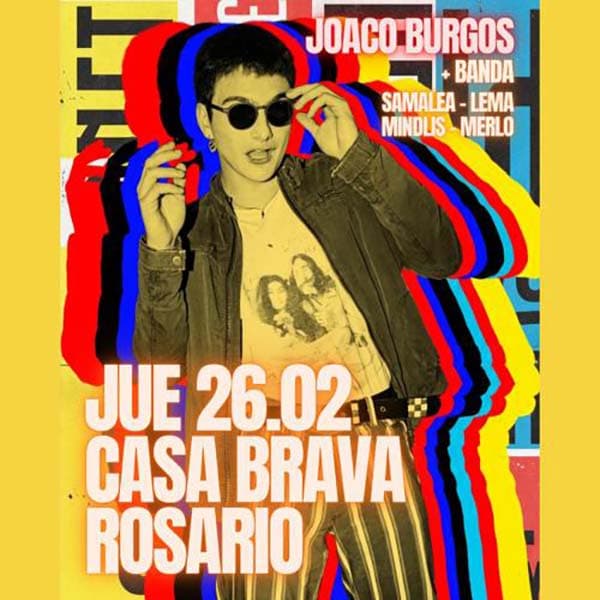 Flyer de Joaco Burgos