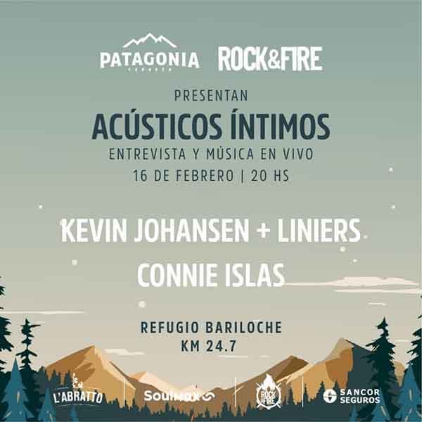 Flyer de Kevin Johansen, Liniers, Connie Isla
