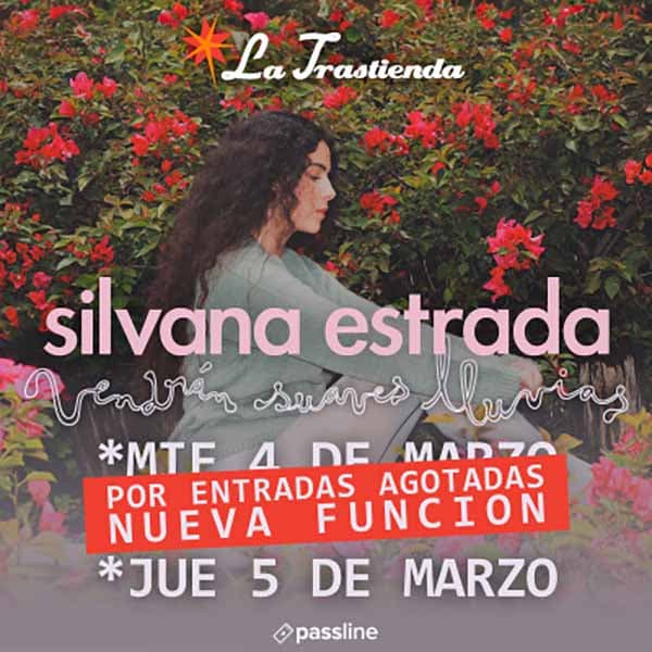Flyer de Silvana Estrada