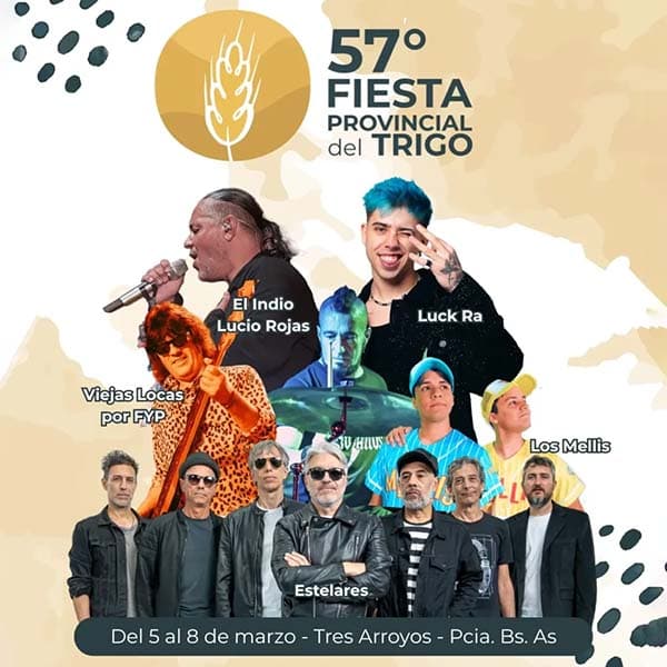 Flyer de Fiesta Provincial del Trigo