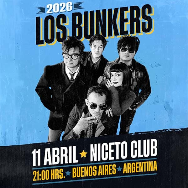 Flyer de Los Bunkers