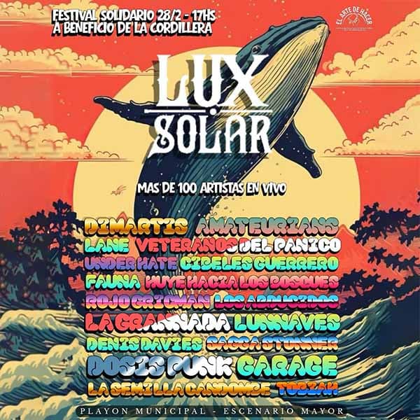 Flyer de Festival Lux Solar