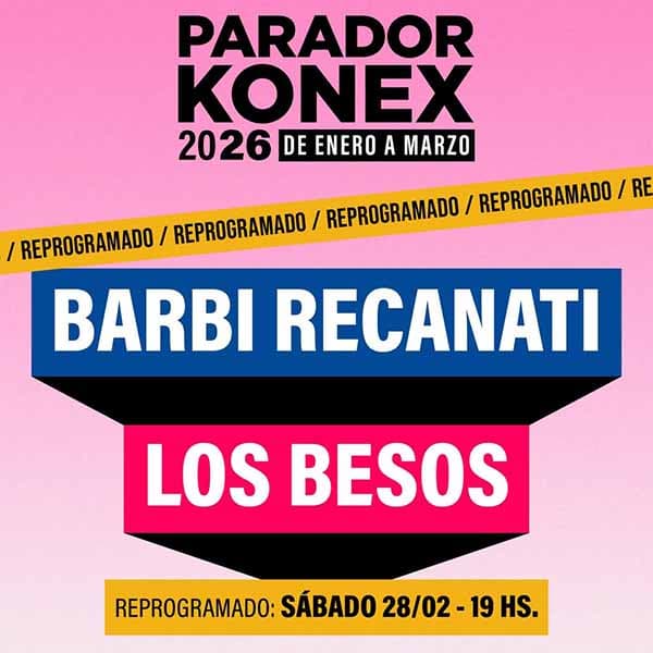 Flyer de Barbi Recanati, Los Besos