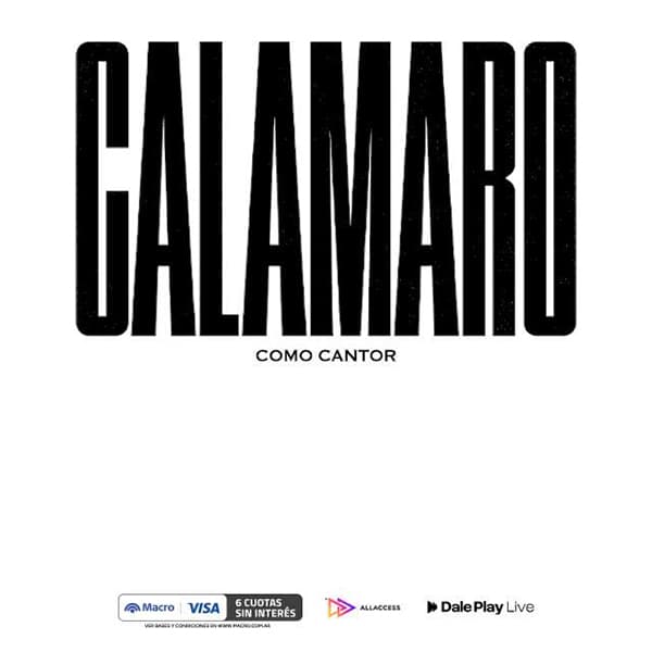 Flyer de Andrés Calamaro