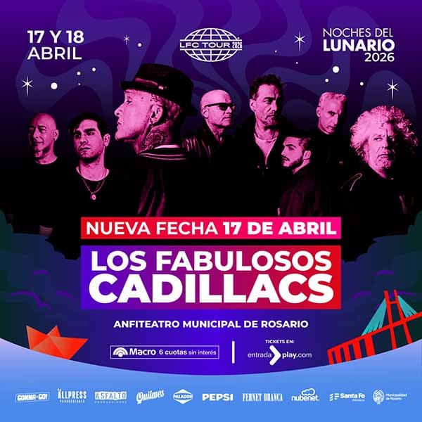 Flyer de Los Fabulosos Cadillacs