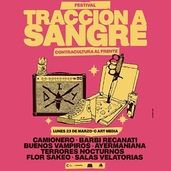 Flyer de Festival Tracción a Sangre