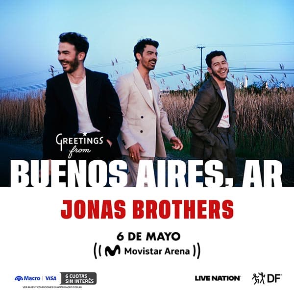 Flyer de Jonas Brothers
