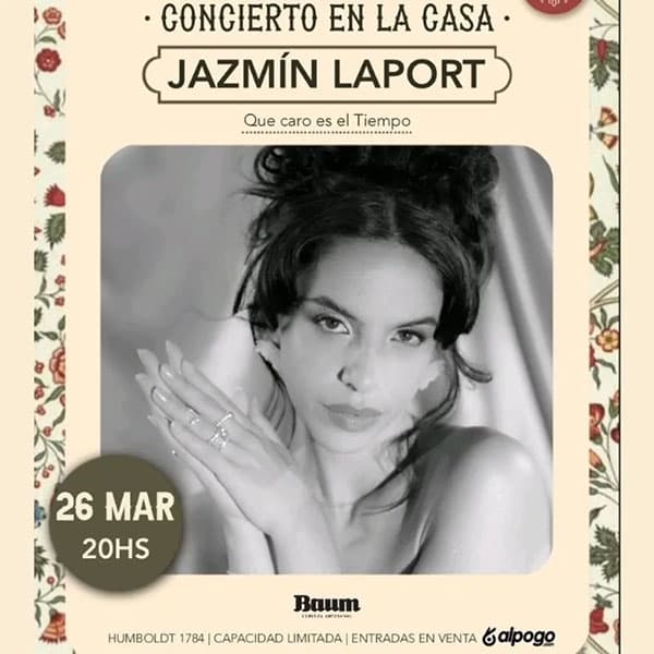Flyer de Jazmín Laport