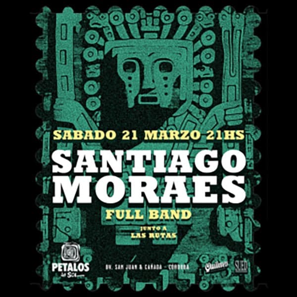 Flyer de Santiago Moraes