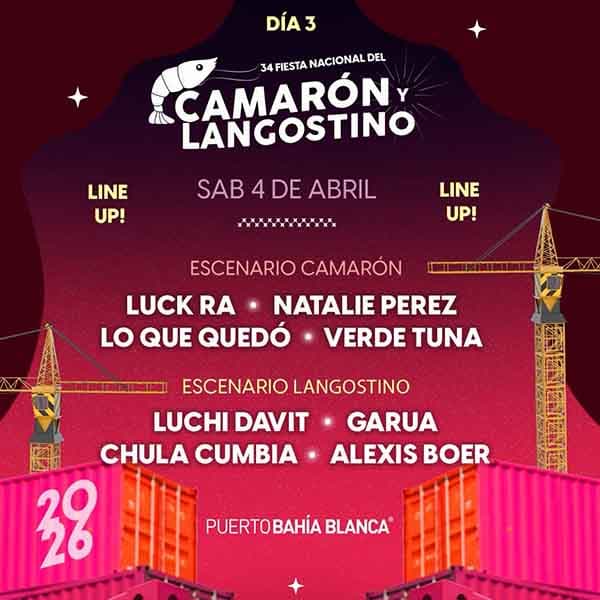 Flyer de Fiesta Nacional del Camarón y Langostino