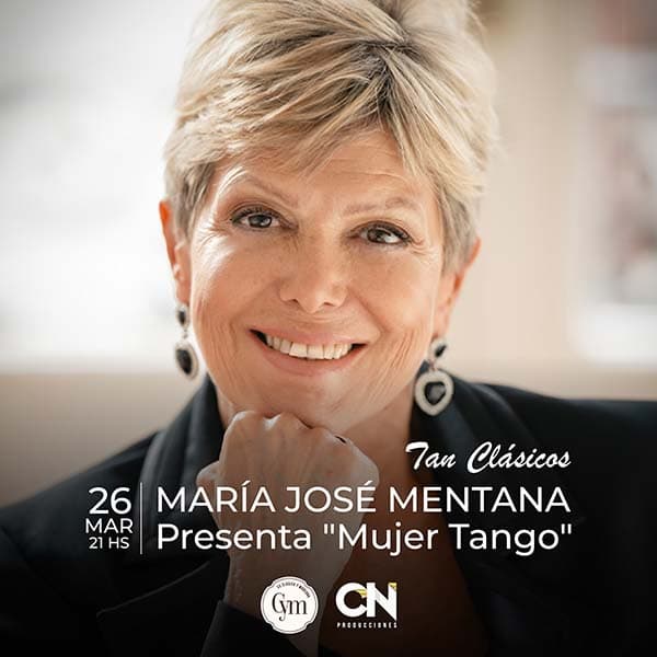 Flyer de María José Mentana