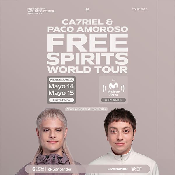 Flyer de CA7RIEL & Paco Amoroso