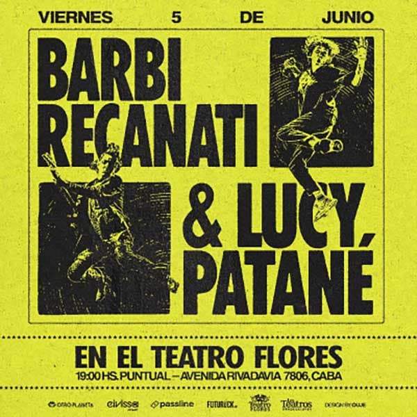 Flyer de Barbi Recanati, Lucy Patané