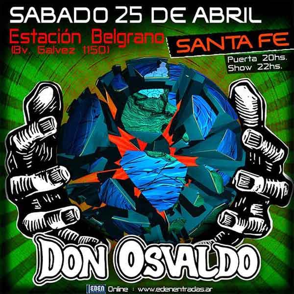 Flyer de Don Osvaldo