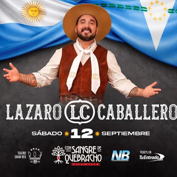 Flyer de Lazaro Caballero