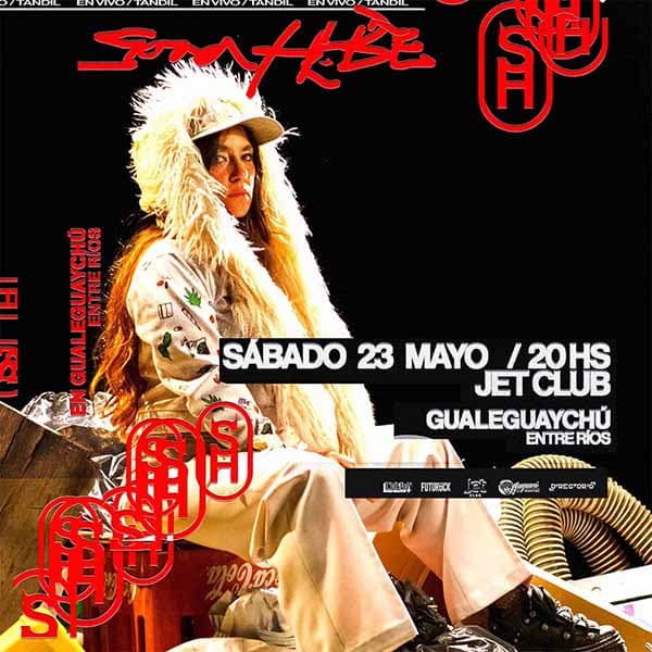 Flyer de Sara Hebe