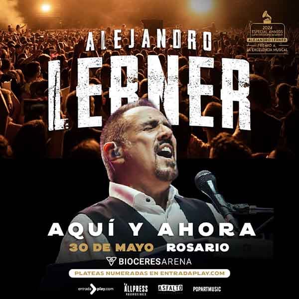 Flyer de Alejandro Lerner