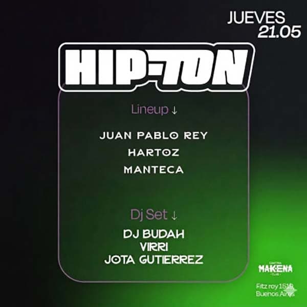 Flyer de Juan Pablo Rey, Hartoz, Manteca