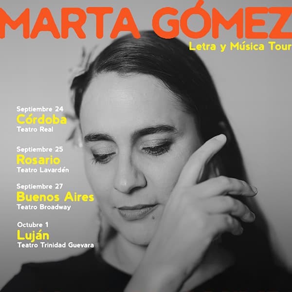 Flyer de Marta Gómez
