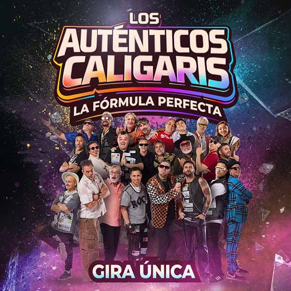 Flyer de Los Auténticos Decadentes, Caligaris