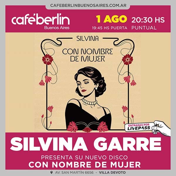 Flyer de Silvina Garré