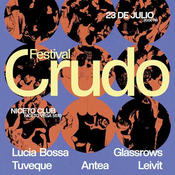 Flyer de Festival Crudo