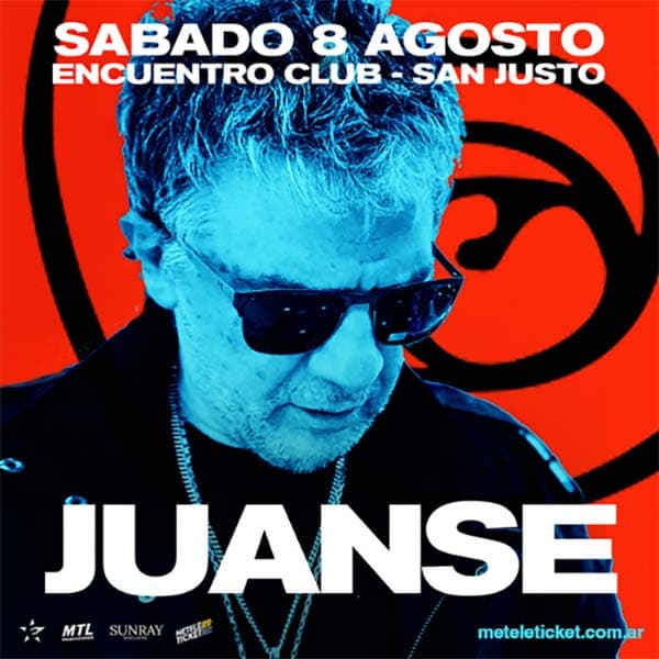 Flyer de Juanse
