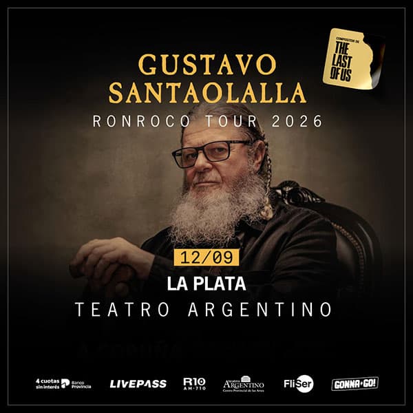Flyer de Gustavo Santaolalla