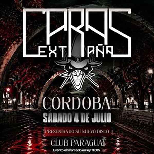 Flyer de Caras Extrañas