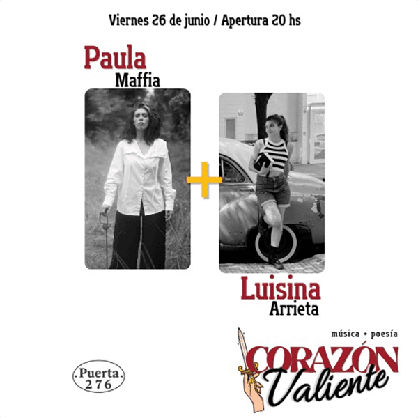 Flyer de Paula Maffía