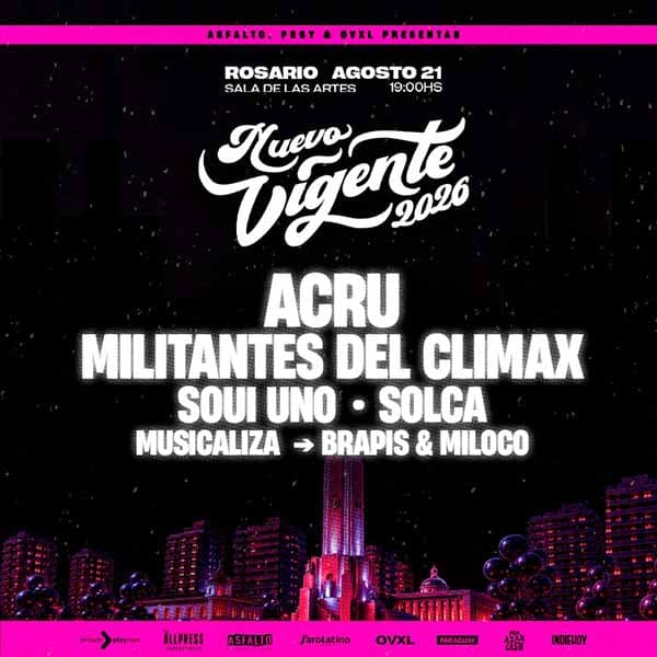 Flyer de Festival Nuevo Vigente