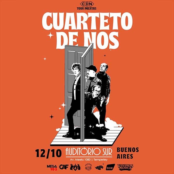 Flyer de Cuarteto de Nos