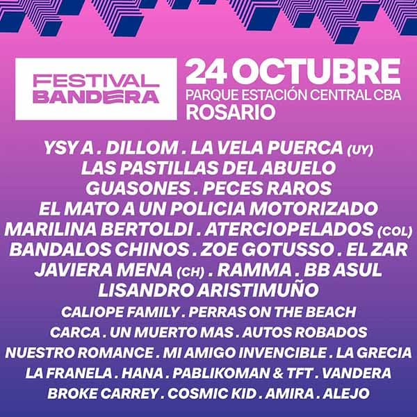 Flyer de Festival Bandera