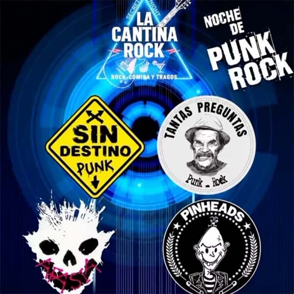 Flyer de Afasia, Sin Destino, Tantas Preguntas, Pinheads