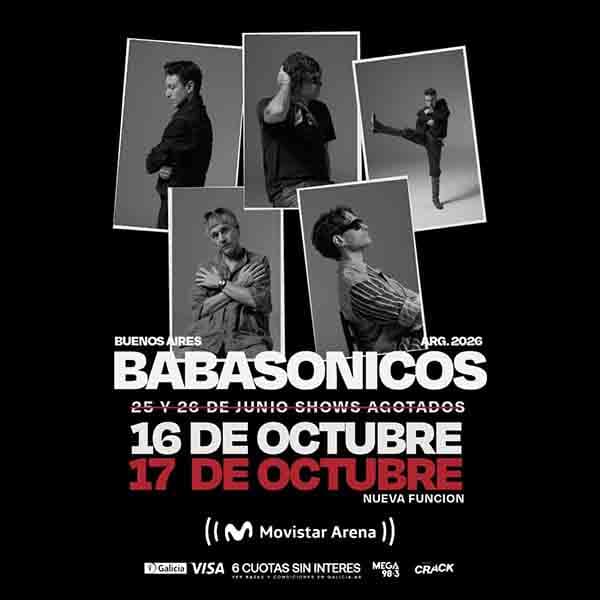 Flyer de Babasónicos
