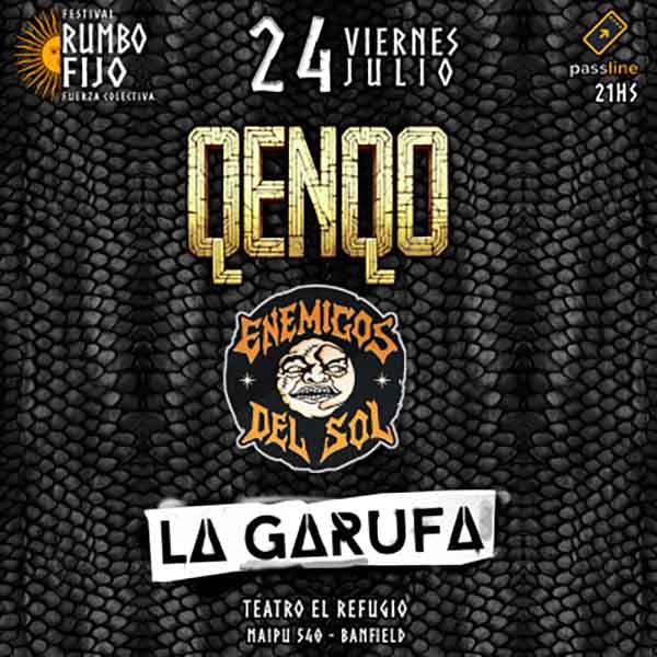 Flyer de Festival Rumbo Fijo