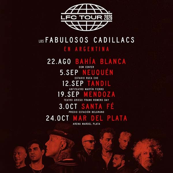Flyer de Los Fabulosos Cadillacs