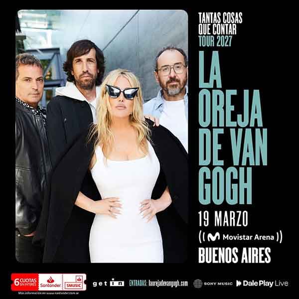 Flyer de La Oreja de Van Gogh